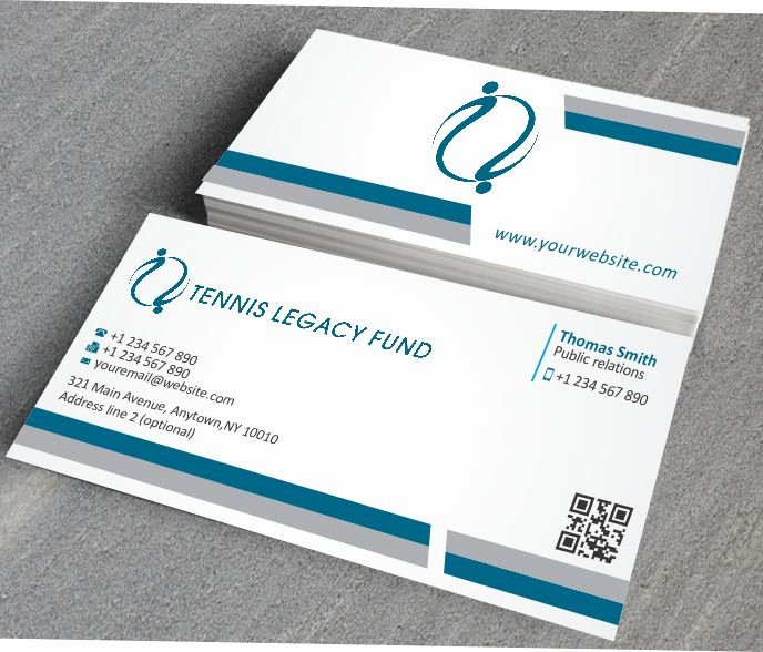 Non Profit Business Cards Fresh Upmarket Serious Non Profit Business Card Design for Us Tennis Congress by Awsomed