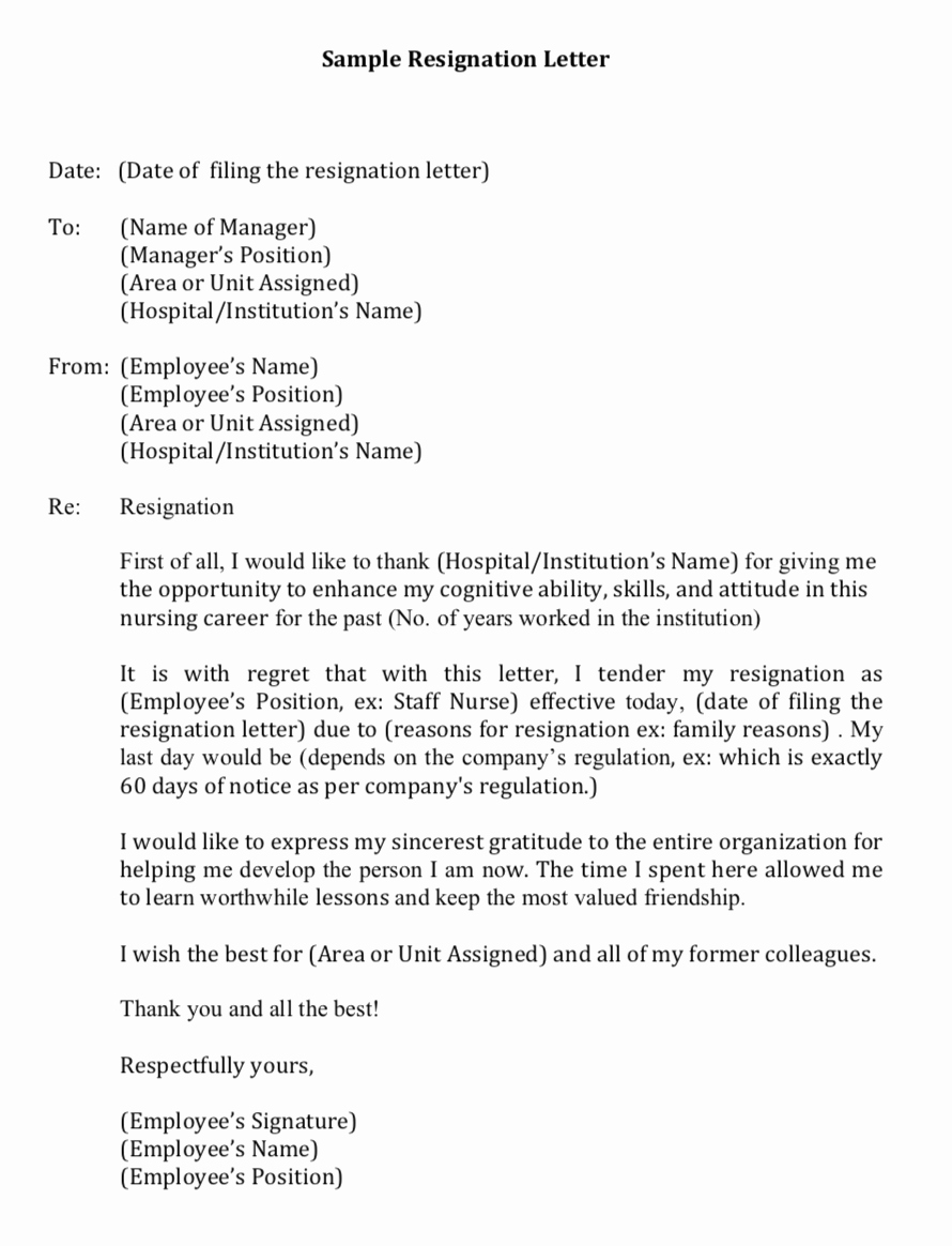 Nurses Letter Of Resignation Fresh My First Resignation as A Filipino Nurse In Singapore with A Sample Letter Of Resignation