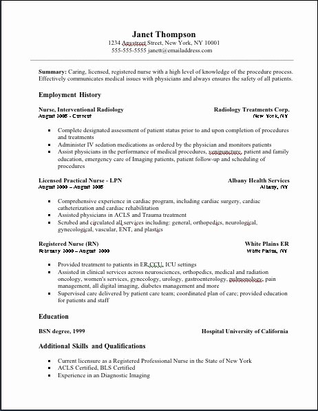 Nursing Student Resume Template Awesome Nursing Student Resume Template