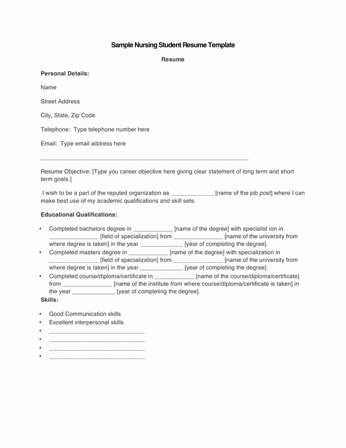 Nursing Student Resume Template Word Lovely Download Microsoft Sample Nursing Student Resume Template