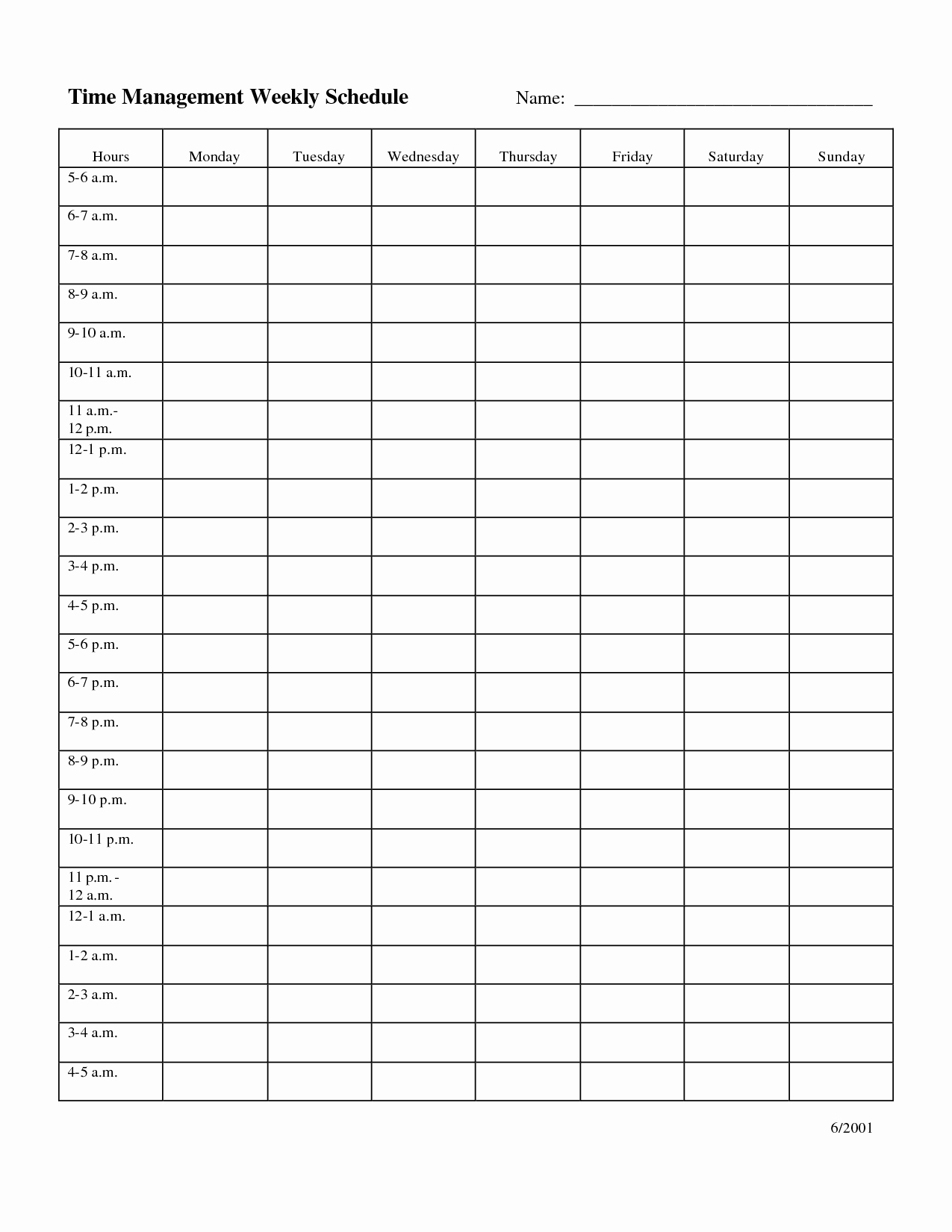 Nursing Time Management Sheet Best Of Time Management Schedule Template