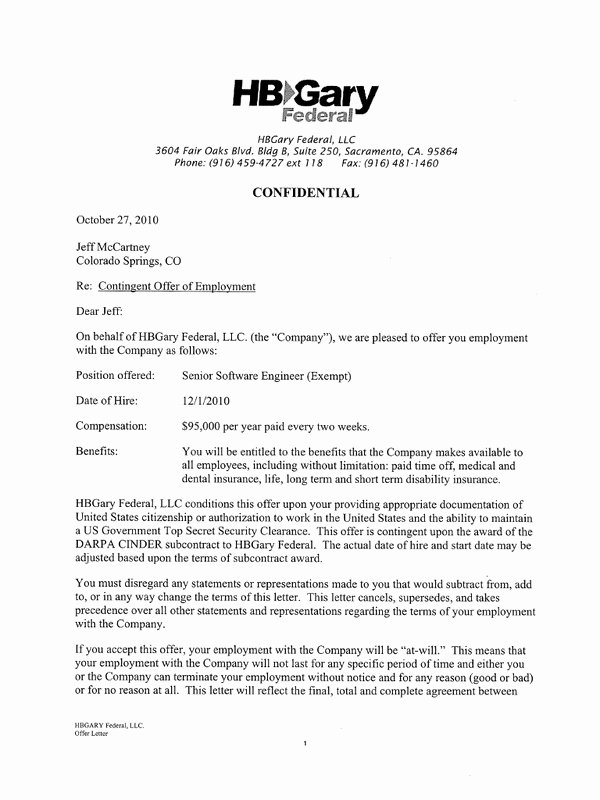 Offer Letter for Contract Employee Beautiful Jeff Contract Pdf Archive