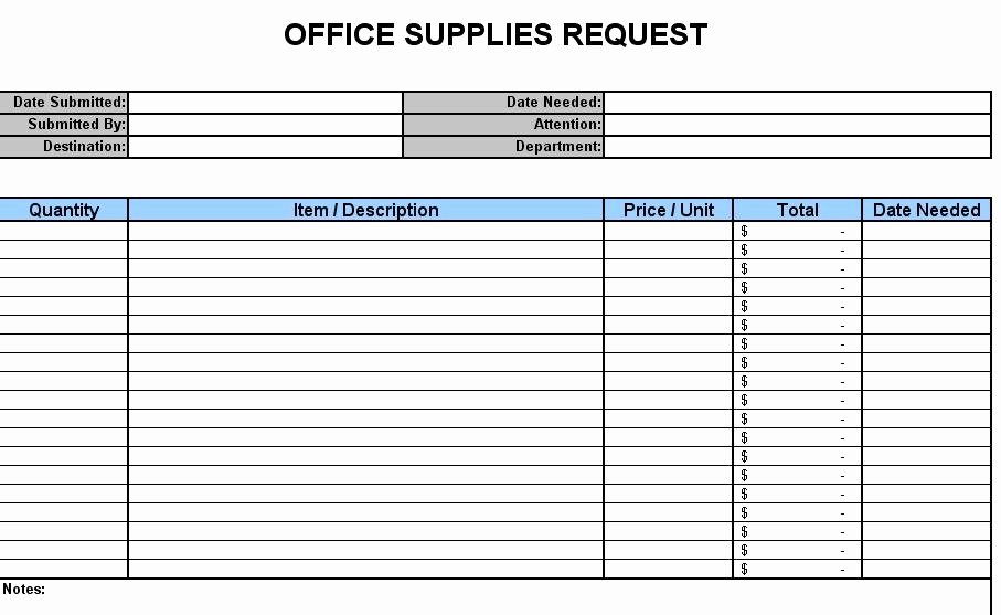 Office Supply Request form Awesome Free Line Business Document Templates Office Supplies