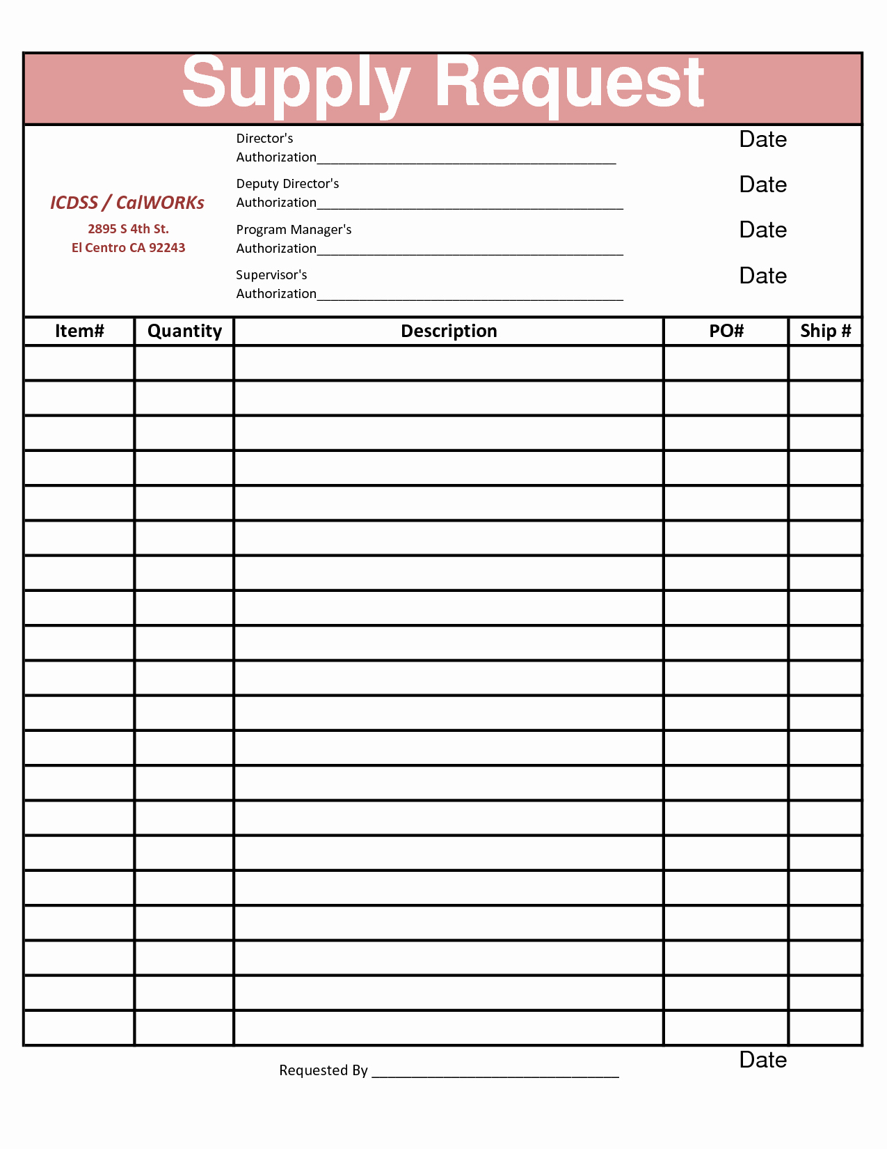 Office Supply Request form Best Of 28 Of Generic tool Request forms Template
