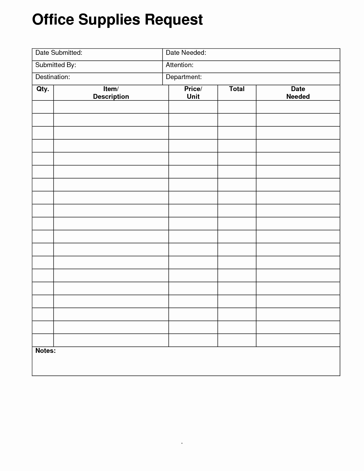 Office Supply Request form Lovely Fice Supply Checklist Templates for Your Business Violeet