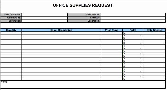 Office Supply Request form Unique Fice Supply organization Templates and Search On Pinterest