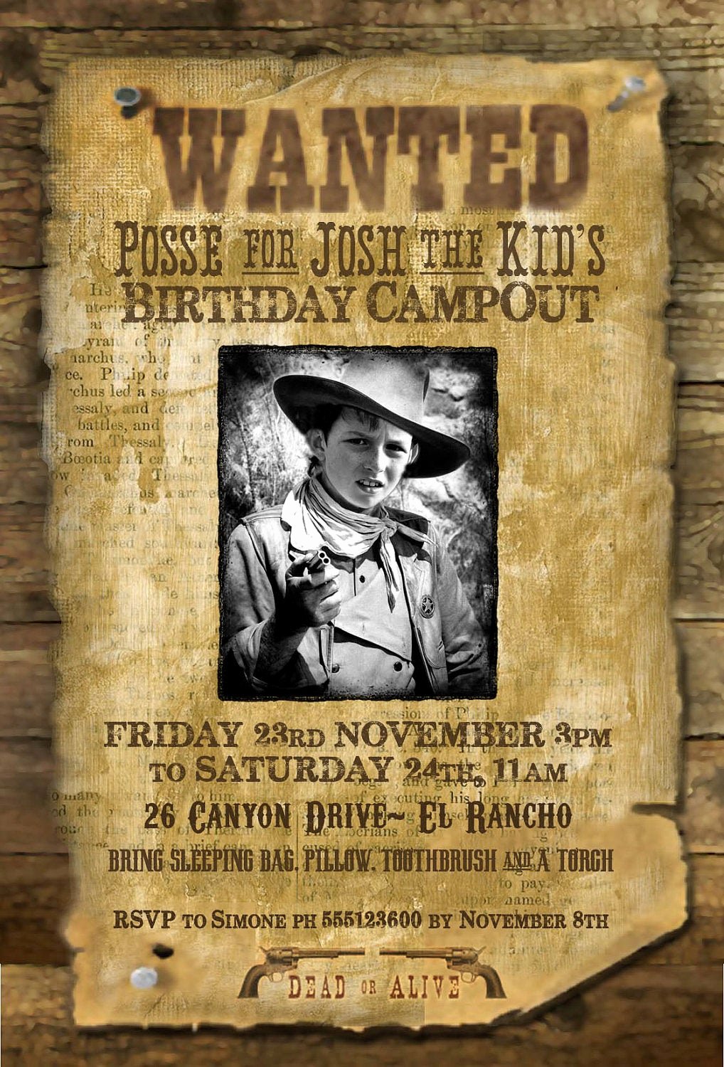 Old West Wanted Posters Unique Wild West Wanted Poster Printable Party Invitation