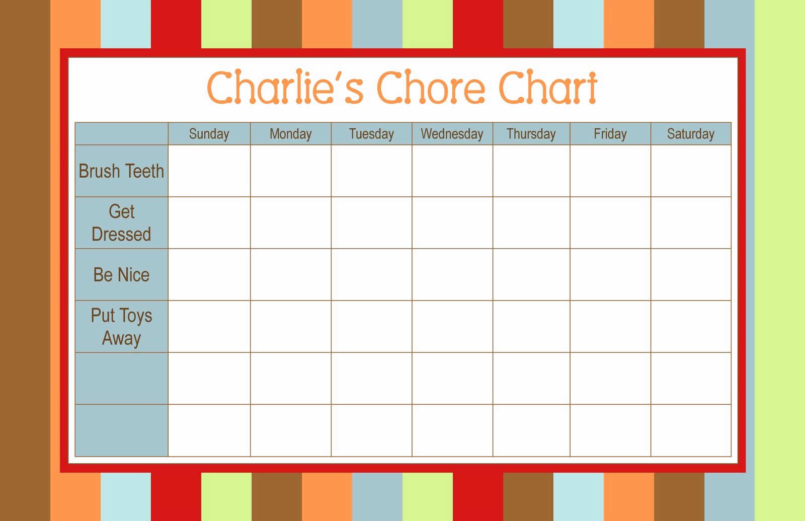 On Task Behavior Chart Unique Paperdoll Designs Chore Charts