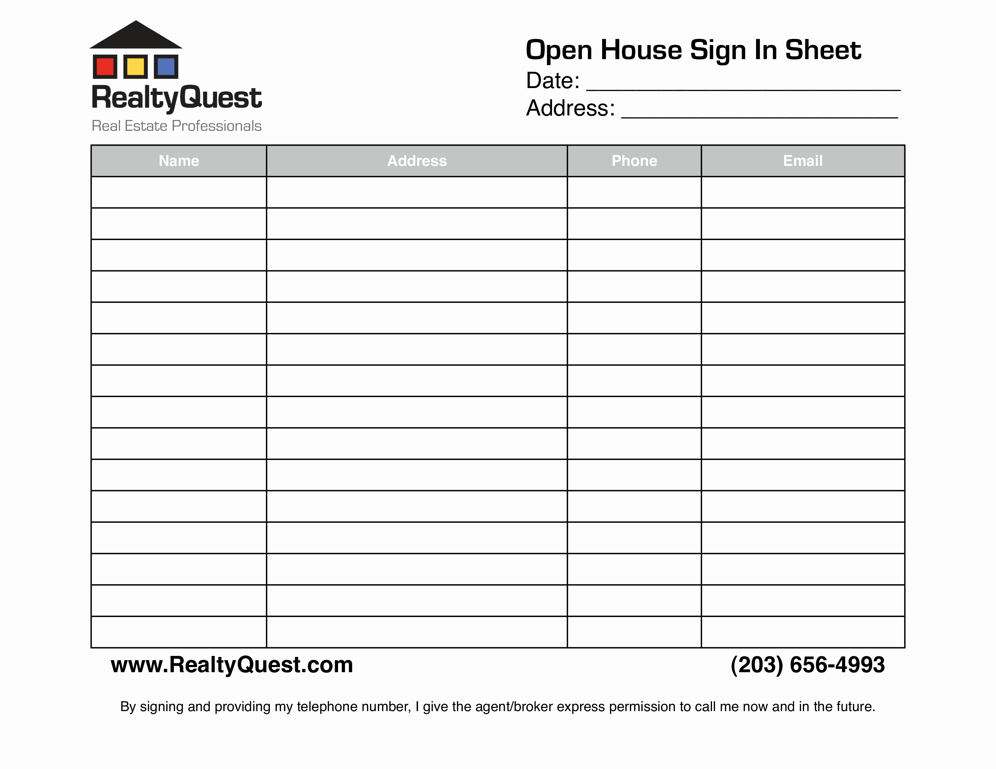Open House Sign In Sheet Inspirational Real Estate Open House Sign In Sheet