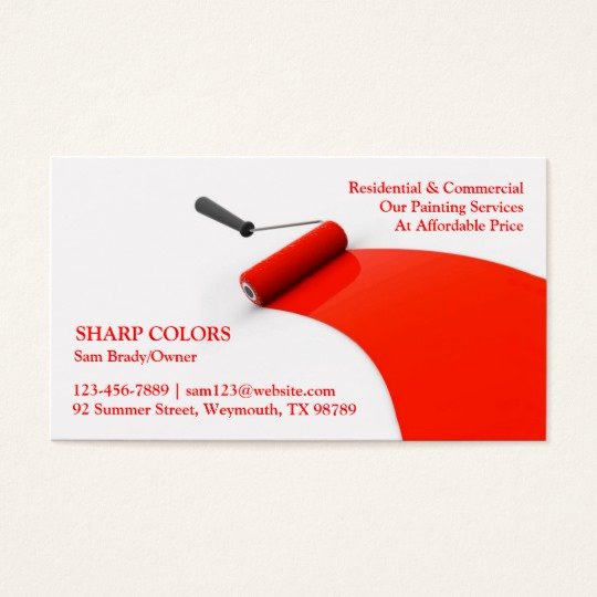 Painting Business Cards Ideas Best Of Painting Business Card