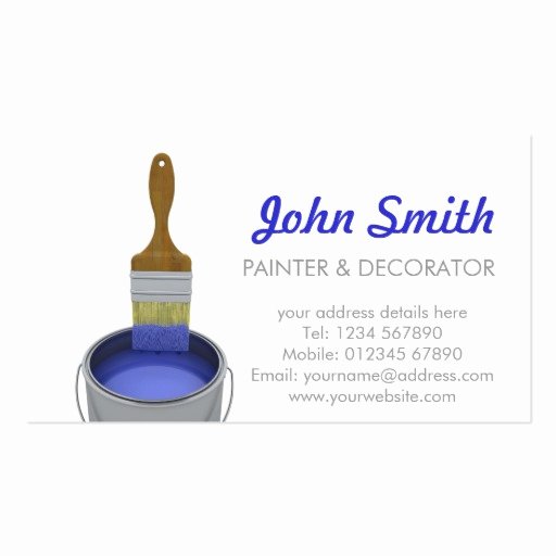 painting and decorating business card