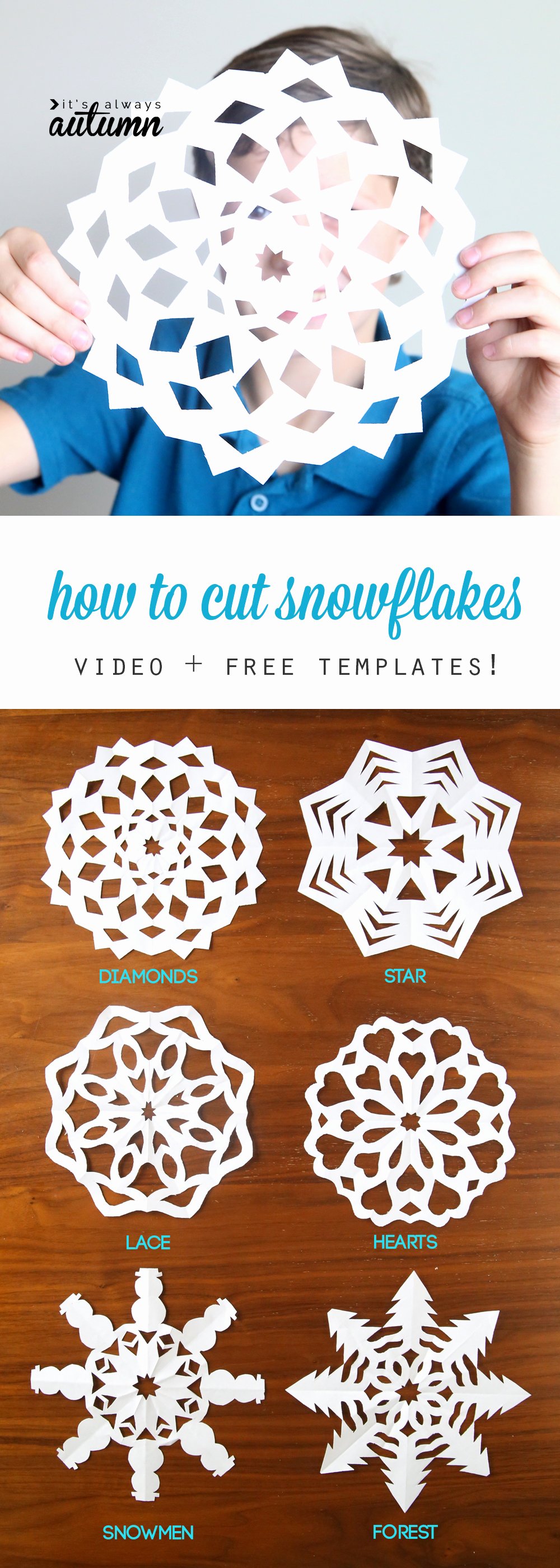 Paper Cut Out Templates Lovely How to Cut Snowflakes Video Tutorial Free Templates It S Always Autumn