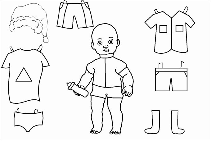 Paper Cut Out Templates New Paper Dolls
