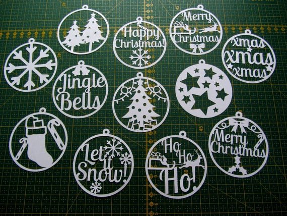 Paper Cut Outs Templates Fresh Christmas Paper Cut Templates Set Of 12 Pdf Can Be Used to