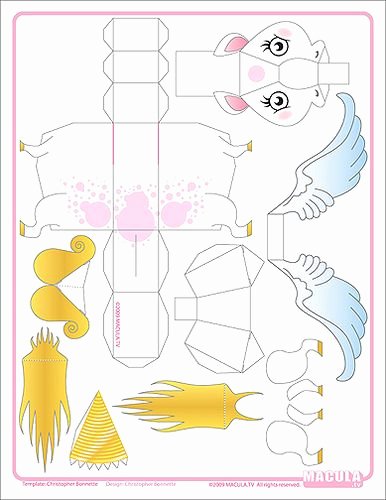 Paper Cut Outs Templates Luxury Pegacorn Template