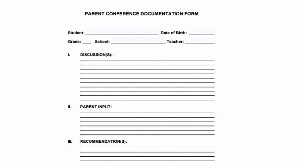 Parent Teacher Conference Request form Inspirational Preconference form for Parent Teacher Conferences