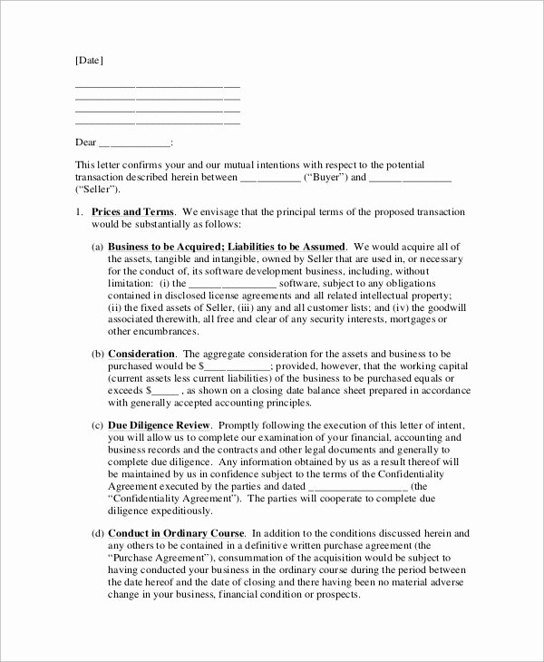 Partnership Letter Of Intent Beautiful Sample Letter Of Intent 47 Examples In Pdf Word