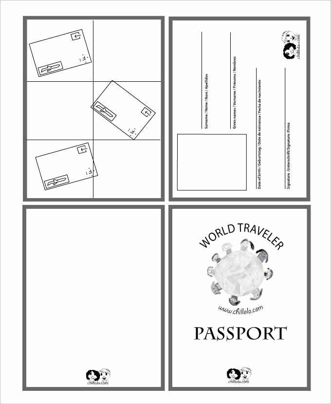Passport Invitation Template Free Luxury Blank Passport Templates Word Excel Pdf