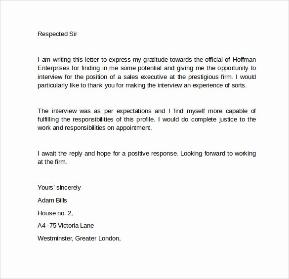 Patient Follow Up Letter Templates Elegant Interview Follow Up Letter 9 Download Free Documents In Pdf Word