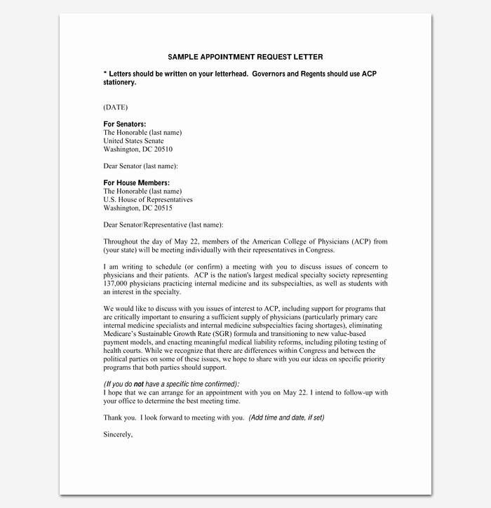Patient Follow Up Letter Templates Inspirational Doctor Appointment Letter Template 14 Samples Examples formats