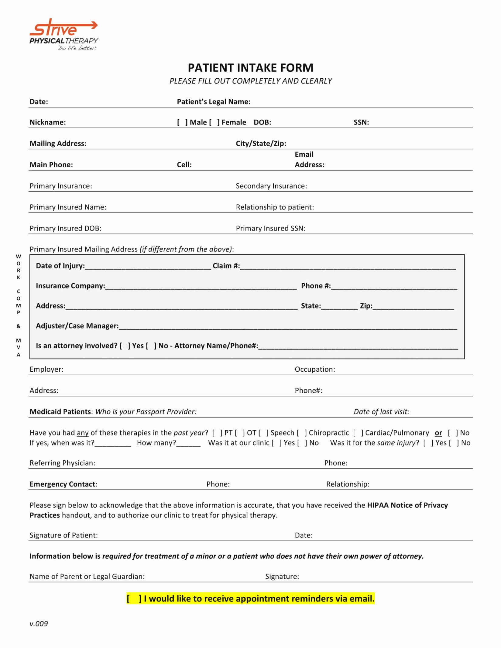 Patient Intake form Pdf Beautiful What You Should Wear to Physical therapy
