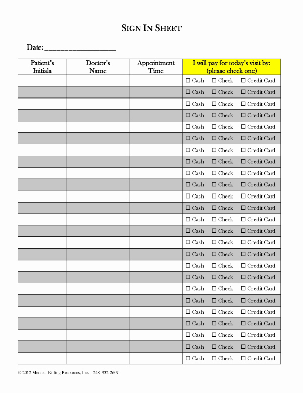 Patient Sign In Sheet Beautiful Easy Ways to Increase Front Desk Collections