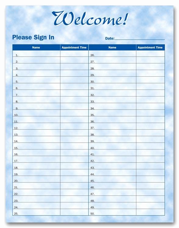 Patient Sign In Sheets New 21 Sign In Sheet Templates Free Download