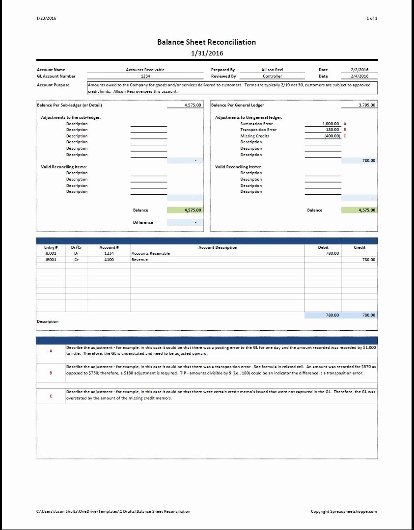 Payroll Reconciliation Excel Template Luxury Balance Sheet Reconciliation Template Spreadsheetshoppe