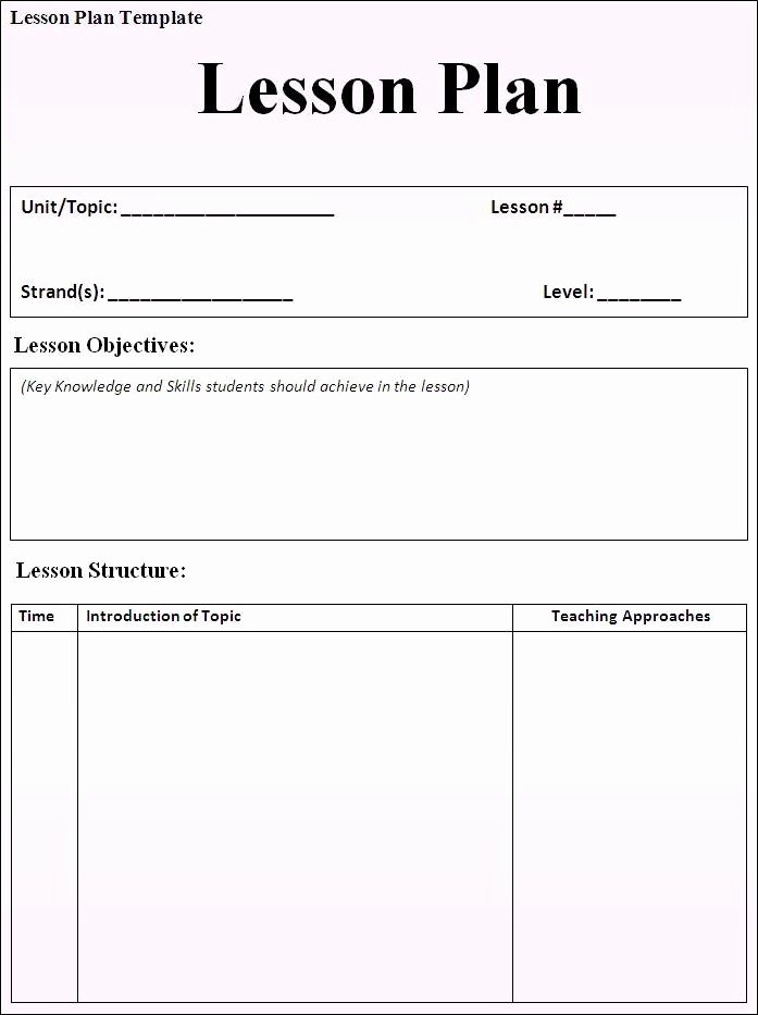 Pe Lesson Plan Template Awesome Lesson Plan Templates