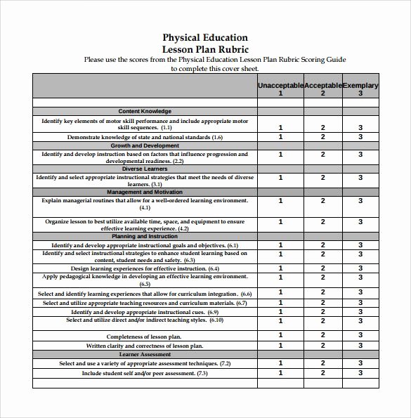 Pe Lesson Plan Template Luxury Simple Pdf Physical Education Lesson Plan Template Pe Activities