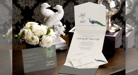 Peacock Invitations Template Free Elegant 23 Peacock Wedding Invitation Templates – Free Sample Example format Download