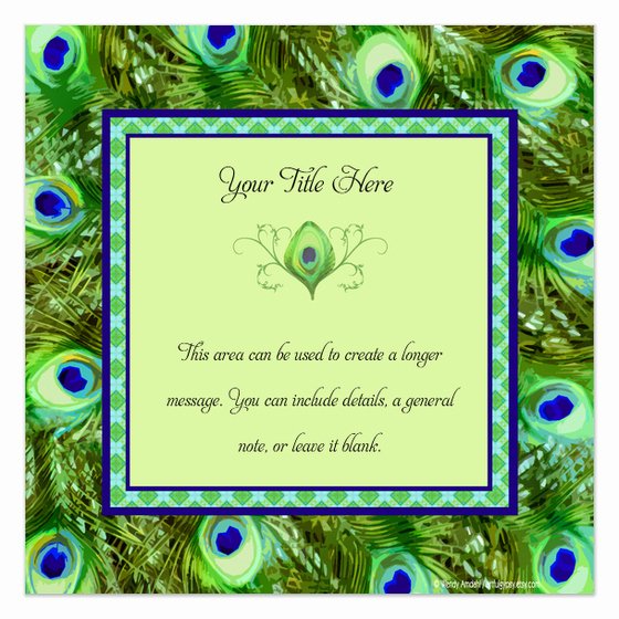 Peacock Invitations Template Free Luxury Peacock Feathers Invitations &amp; Cards On Pingg