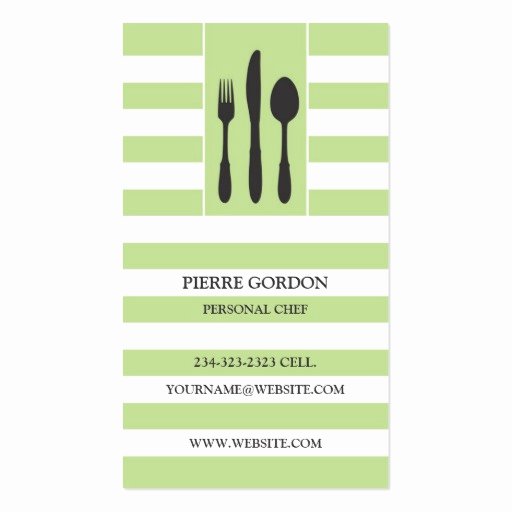 Personal Chef Business Card Fresh Personal Chef Business Card