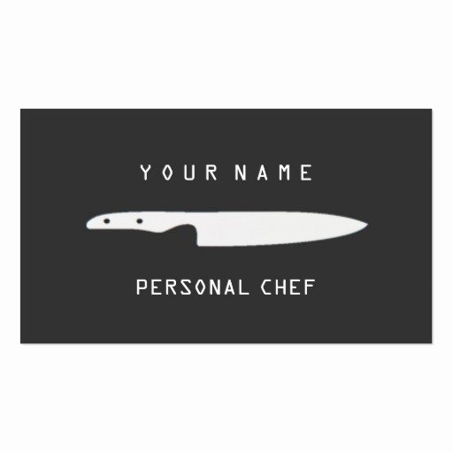 Personal Chef Business Cards New Personal Chef Business Card Template