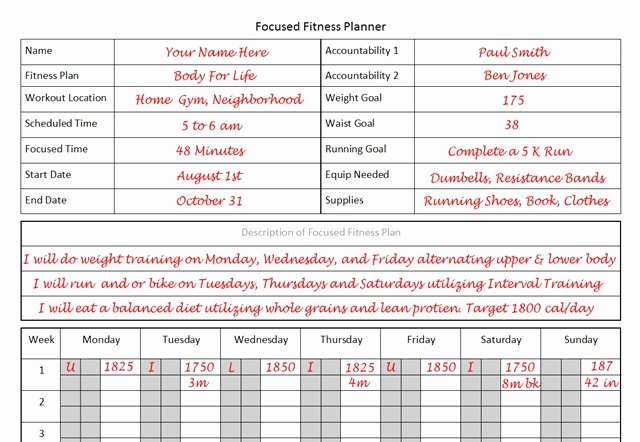 Personal Fitness Plan Template Elegant Fitness Planner the Planner I Used to Lose 26 Pounds In 12 Weeks