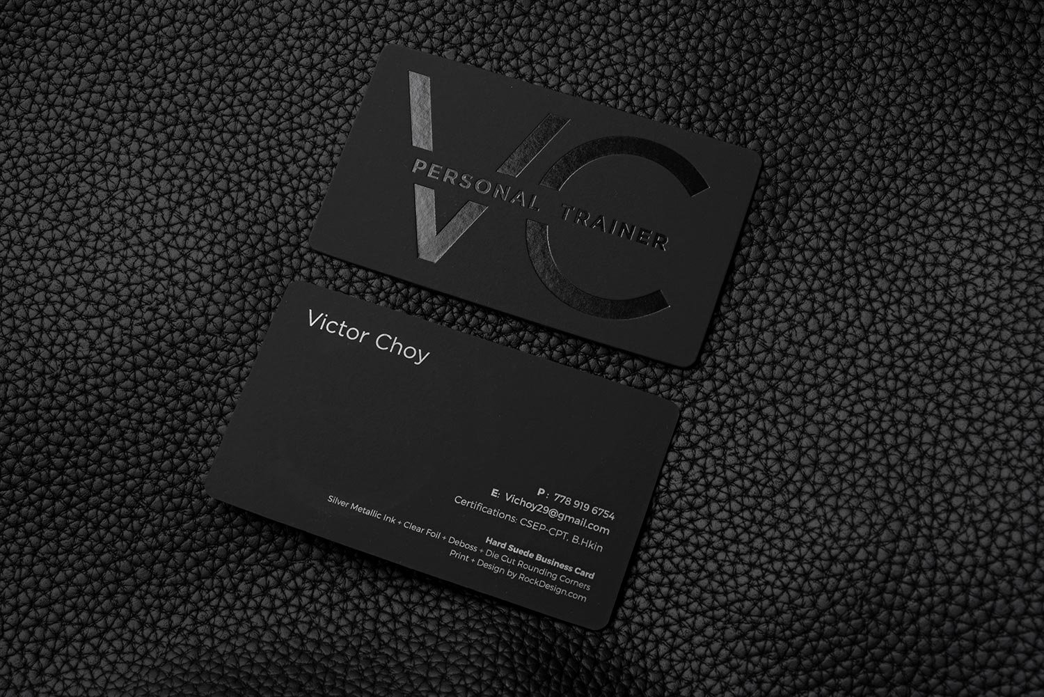 Personal Trainer Business Card Elegant Free Impressive Hard Suede Personal Trainer Business Card Template Vc