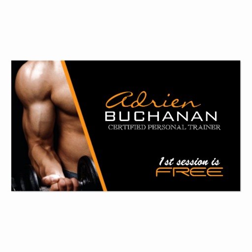 Personal Trainer Business Cards Inspirational Certified Personal Trainer Business Card