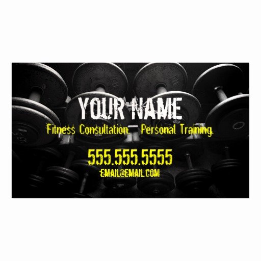 Personal Trainer Business Cards Luxury Personal Trainer Business Card