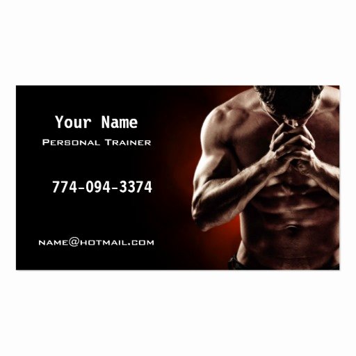 Personal Trainer Business Cards New Personal Trainer Business Cards
