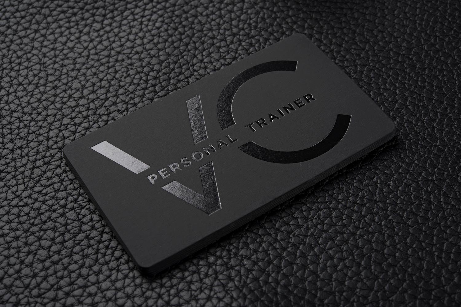 Personal Training Business Cards Elegant Free Impressive Hard Suede Personal Trainer Business Card Template Vc