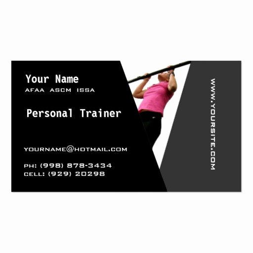Personal Training Business Cards Luxury Personal Trainer Business Cards