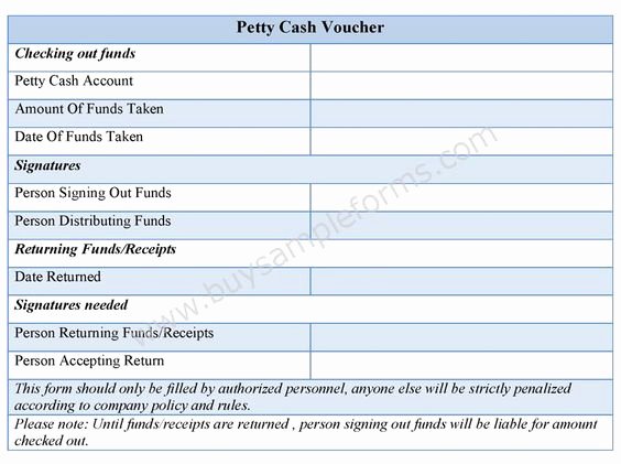 Petty Cash Voucher form Unique Petty Cash Voucher form is A Mode Of Payment for the Expenses Caused by Small Purchases Like