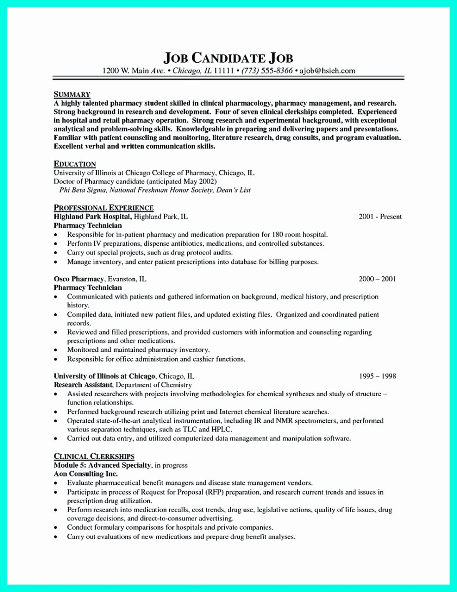 Pharmacy Technician Resume Objective New What Objectives to Mention In Certified Pharmacy Technician Resume