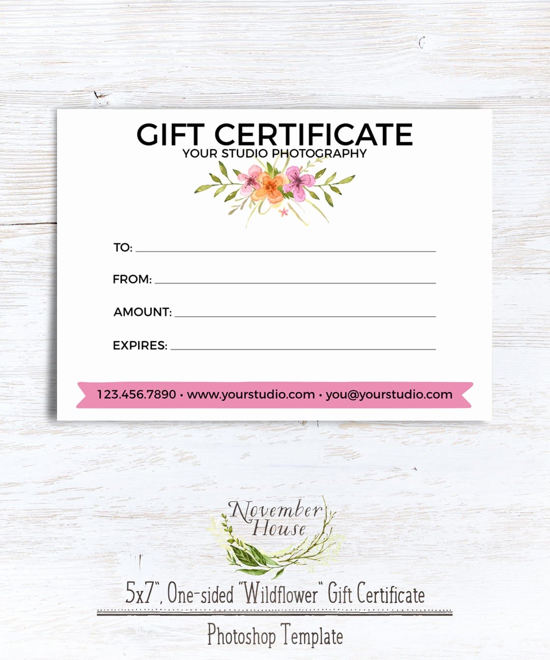 Photography Gift Certificate Template Awesome Graphy Gift Certificate Template Shop Template