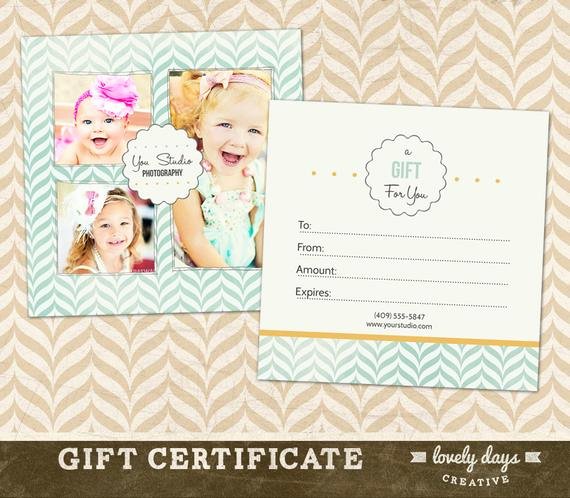 Photography Gift Certificate Template New Graphy Gift Certificate Template for Professional