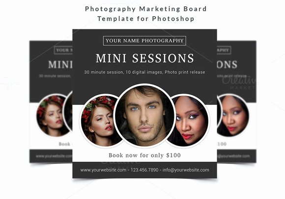 Photography Marketing Templates Free Awesome Graphy Marketing Board Template Flyer Templates On Creative Market