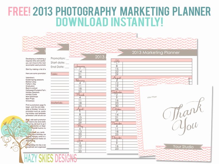 Photography Marketing Templates Free Inspirational Free 2013 Graphy Marketing Planner Free Templates for Photographers