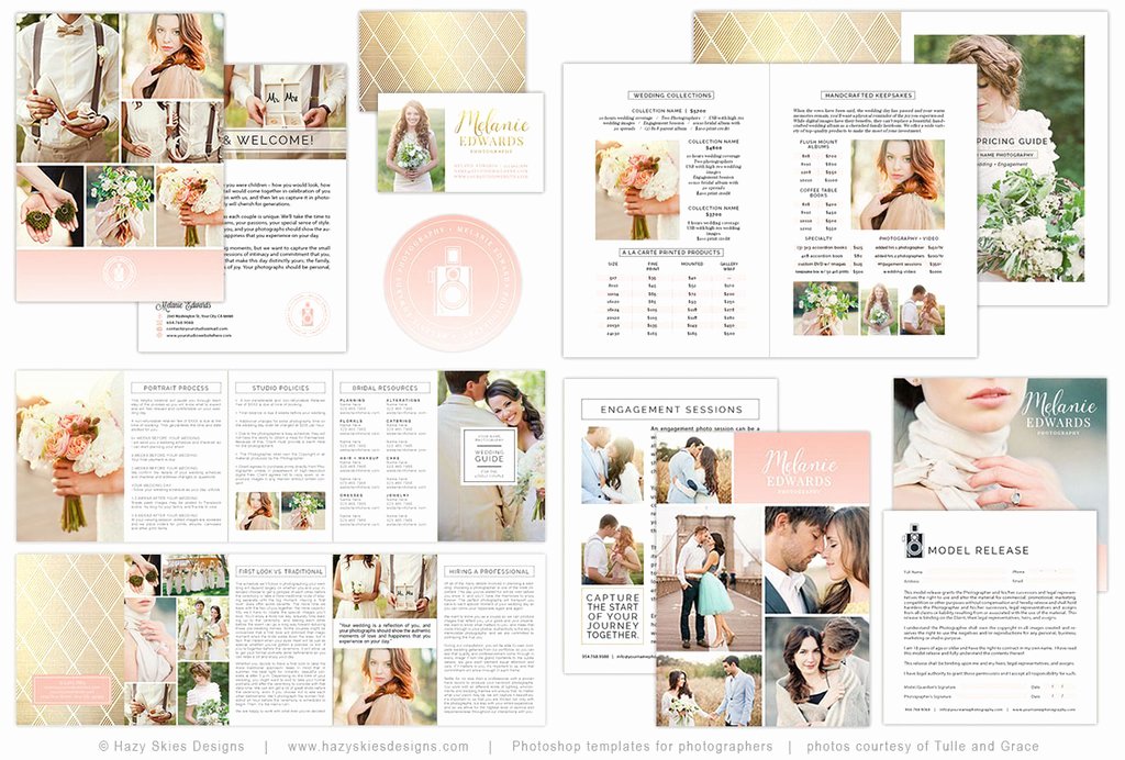 Photography Marketing Templates Free Inspirational Wedding Client Wel E Packet