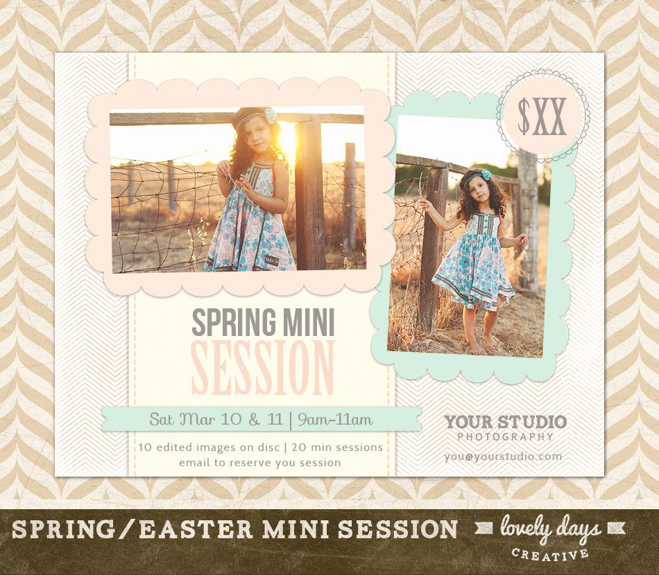 Photography Marketing Templates Free Unique Spring Mini Session Marketing Board Flyer Ad by Lovelydayscreative