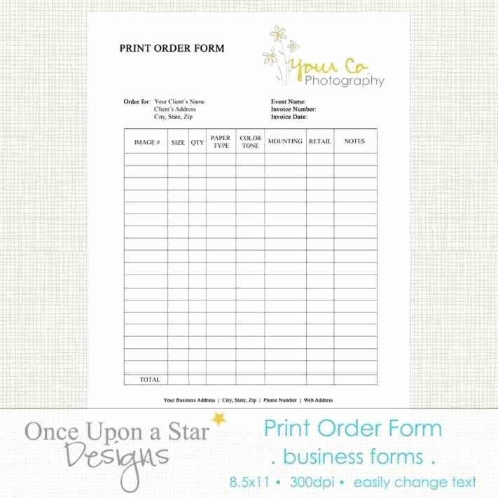 Photography order form Template Free Unique Pin On Templates for order forms